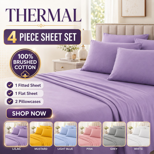 Sheets set thermal - sheets, brushed
