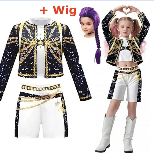 4pcs kids girls kpop demon - 4pcs,