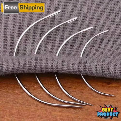 8pc curved sewing needle - sewing, set