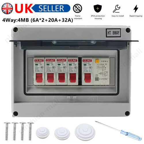 Way consumer unit fuse box - consumer,