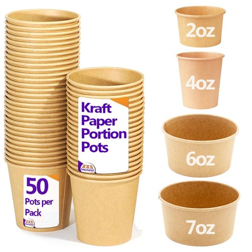 Kraft paper portion - portion, pots