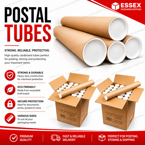 Cardboard postal tubes plastic - postal, tubes+plastic
