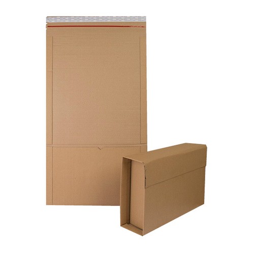 Brown manilla book wrap mailer - brown,