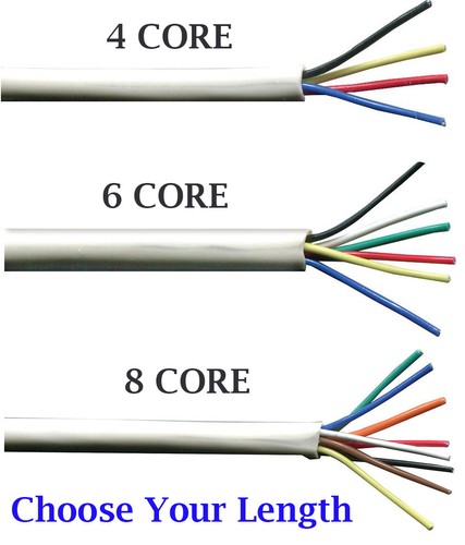 8 core white - 8, alarm