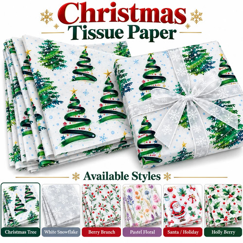 Christmas tissue paper - paper, 10