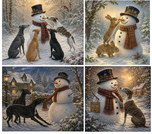 Pack charming greyhound - 4,
