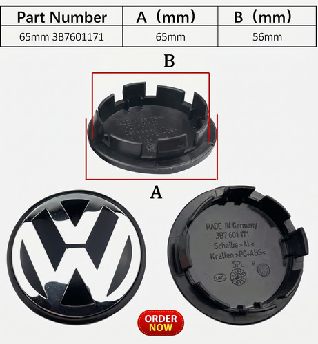 4pcs black for 56mm 65mm - , 68mm