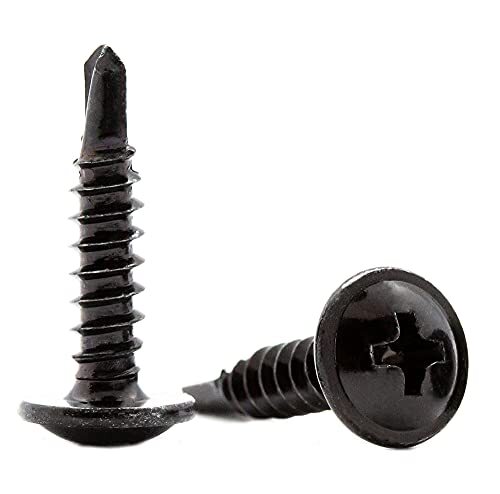 Black self drilling wafer - self, head