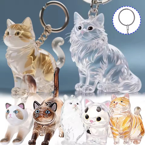 Cat hair keychain storage - hair,