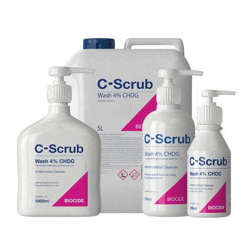 Scurb chlorhexidine w v - chlorhexidine, 4%
