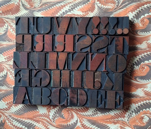Vintage wooden letterpress - vintage,