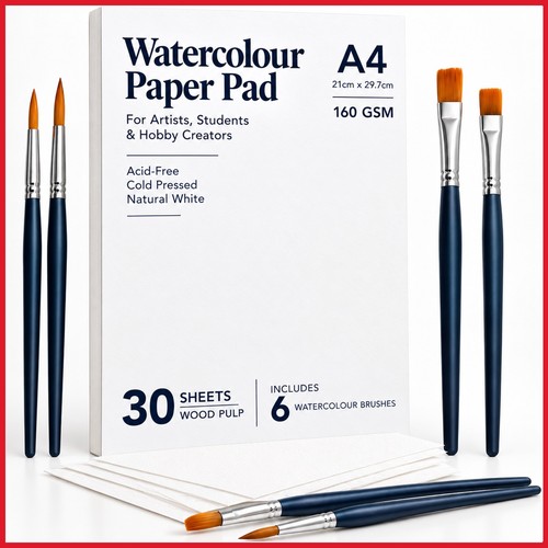 Watercolour paper pad - a4,