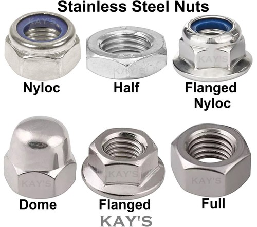Stainless steel nuts full - stainless,