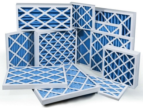 Pleated panel filter 45mm - pleated,