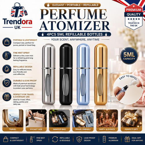 4pcs 5ml refillable perfume - 5ml,
