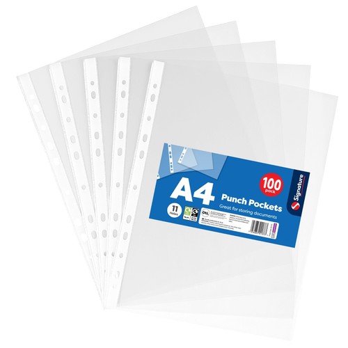 200pk clear plastic - a4,