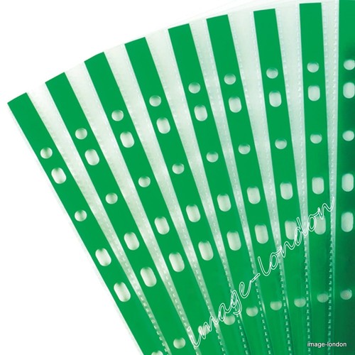 Clear plastic poly punched - a4,