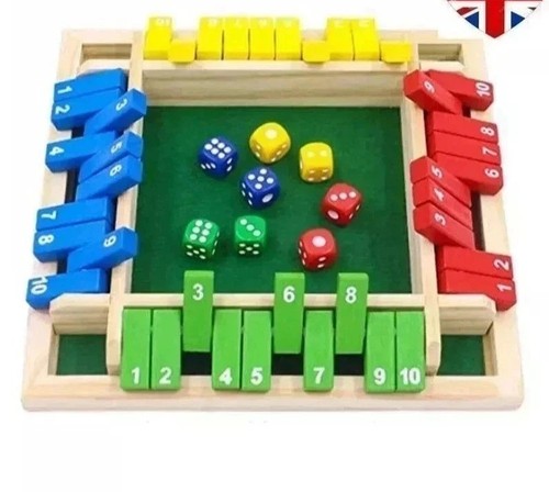 Wooden dice board - wooden,
