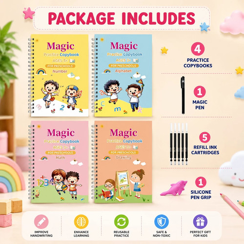 Magic practice copybook - 4x,